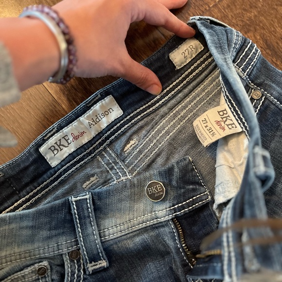 Vintage BKE Addison Bootcut Jeans 2000s low rise size 27 pristine 27x31.5 - Picture 7 of 12